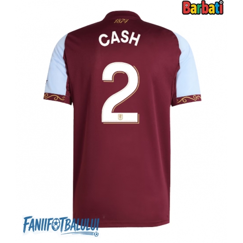 Aston Villa Matty Cash #2 Tricou Fotbal Replică 2025-26 Barbati Acasa Aston Villa Matty Cash #2 Tricou Fotbal Replică 2025-26 Barbati Acasa